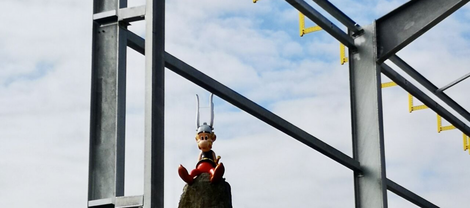 Chantier en cours au parc Astérix