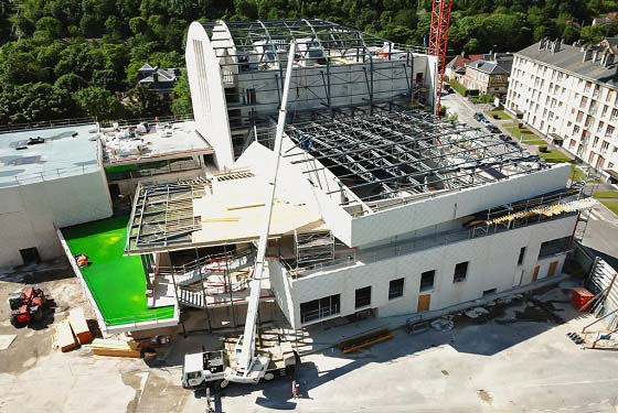 Construction du théatre de Beauvais